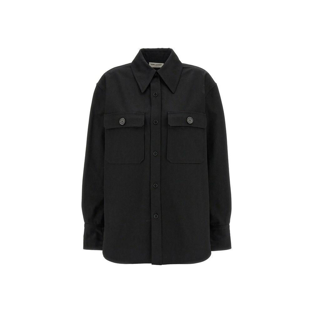 Saint Laurent Black Denim Shirt